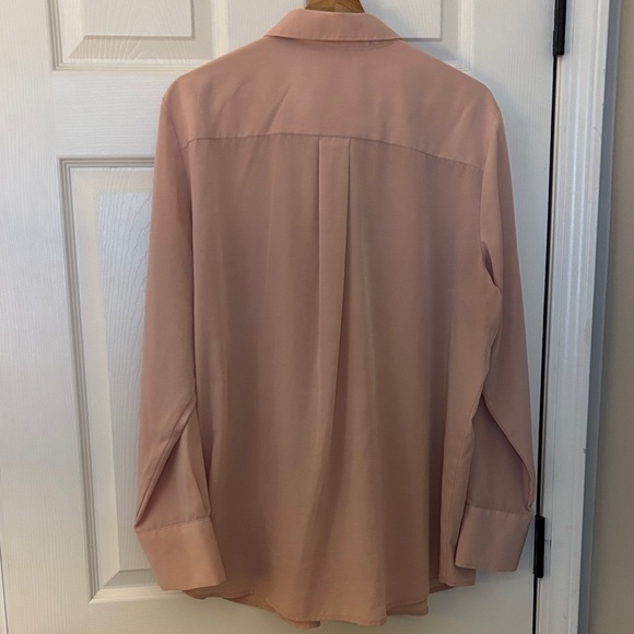 Nine West Drapy Blush Pink Button-Up Blouse - XXL - Picture 4 of 4